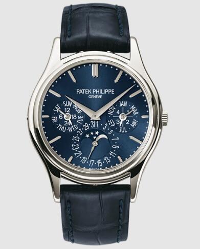 Patek Philippe Grand Complications Perpetual Calendar 5140 Platinum Blue 5140P-001 Replica Watch